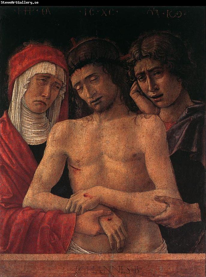 BELLINI, Giovanni Dead Christ Supported by the Madonna and St John (Pieta) fd